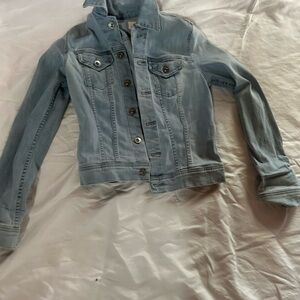 Ag Adriano Goldschmied Light Blue Jean Jacket